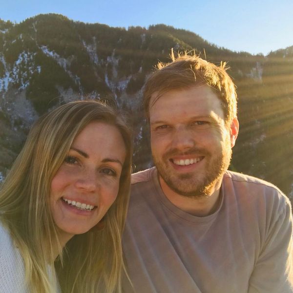 Josh and Lora Davis together in the mountains